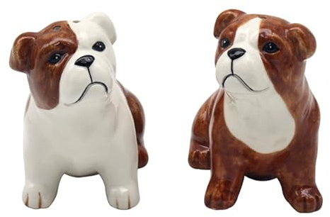 Lesser & Pavey British Designed Salt and Pepper Sets | Salt and Pepper Shaker for All Type of Kitchens | Salt Shaker & Pepper Shaker Perfect for Home or Businesses - Bulldog)