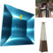 Terrassenheizer Reflektorschild für Glasrohrheizstrahler Ersatzoberteil 4-seitig Pyramide Terrassenheizer Quadrat Schild, Lochabstand 2 3/10.2 cm (Reflektorschild)