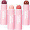 Mikinona 4 Stück Lipgloss Lippenbalsam flüssiger Lippenstift Lippenfüller Glanz koreanische lippenfarbe koreanischer lippenstift Lippenstifte für schwarze Frauen Schüttgut