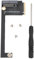 Elprico NVME M-Key NGFF M.2 PCIE 4.0 3.0 Gold Finger Adapter 90-Grad-Upgrade-Konvertierungskarte für Rog Ally Handheld Conversion 2230 zu 2280 SSD-Erweiterungskarte