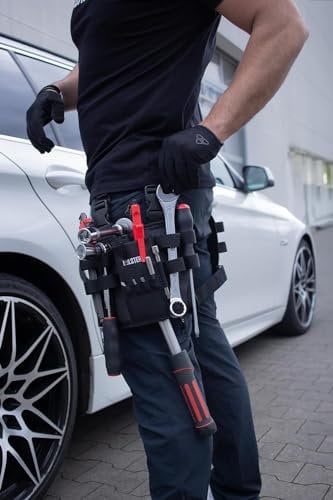 Pochette à outils avec clip de ceinture, sac à outils pour jambe, pochette à outils d'électricien, poche de jambe, porte-outils pour électricien, plusieurs poches pour outils manuels