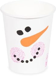 SWS 1000 Pappbecher Glühweinbecher Kaffeebecher Teebecher Ø80mm Schneemann 200ml
