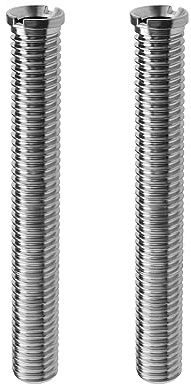 SG Store Lot de 2 vis pour évier de cuisine 90 mm Boulon étendu pour lavabo M12 Vis avec tête pour passoire Accessoires Fixation pour lavabo Bouchon Passoire Argenté