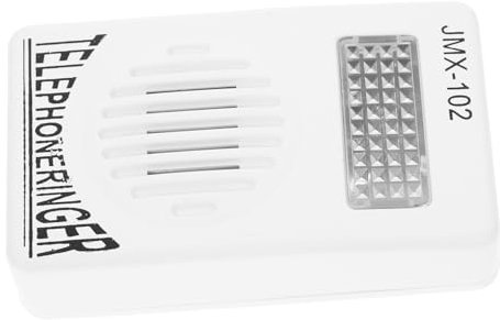 Hemobllo Amplificatore Telefonico per Telefoni Fissi Bianco Senza Batterie Regolazione Volume e Dispositivo Potenziatore della Suoneria per Anziani e Ambienti Rumorosi