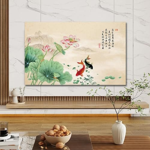 BALAMLB TV Computer Screen Cover 22-100In, TV Decorative Cover, Bright Colorful Dust Proof TV Screen Protector, He TV Cover Is Universal for Desktop/Curved Surfaces. D,47-50in[116x67cm]