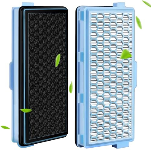 2 Stück Hepa Filter für Miele Staubsauger Compact C1 & C2, Complete C2 & C3, S8340,S8000 S6000 S5000 S4000