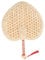 Alipis 1Stk Strohfächer Handfächer aus Rattan Tragbarer Handventilator Partyfan Hochzeitsfans Retro- küche Kitchen geschke Lüfter Wohnkultur gewebter Fächer -Fan Polyester
