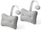 HUGABOW 2-Pack Large Pillow for Hot Tub (Grey), Spa, and Chaise Lounge - Universal Headrest & Neck Support Cushion, Adjustable Height with Long Strap, Easy Drying with Hook (2-Pack)