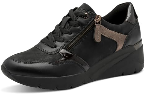 Jana Damen Wedge Sneaker mit Reißverschluss Vegan