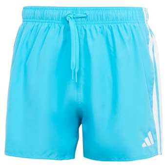 adidas Men's 3-Streifen 3-Inch Badeshorts Lucid Cyan/White M