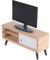 HAWILLOSCH Miniatur Fernseher Set Für Puppenhaus 1 Schwarzer Fernseher + 1 TV Schrank Realistische TV Dekoration Für Rollenspiele Und Puppenhaus Zubehör Geschenkidee Für