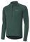 BERGRISAR Halb-Reißverschluss Radtrikot Fahrradtrikot für Herren Langarm MTB Mountainbike Trikots Loose-fit Granat-Grün X-Large