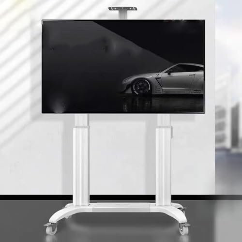YXZQLOZ Meuble TV motorisé - Chariot TV Mobile pour 75 à 110 Pouces, Smart LCD LED 4K Panneau Plat et incurvé Support Robuste
