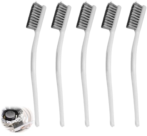 5Pcs Wire Brushes for Cleaning, 6.9in Mini Wire Brush, Small Wire Brushes for Cleaning Kitchen Tools Stainless Steel Metal Wire Brush for Cleaning Masonry, Stove, Sink, Dust and Rust