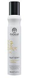 Evoque Milk Therapy Mousse Conditioner für Trockenes Haar, mit Milchprotein und Aminosäuren, UV-Schutz, für Gefärbtes und Strapaziertes Haar