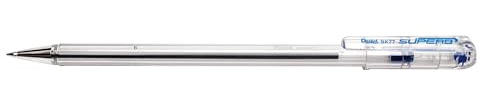 Pentel BK77-C Kugelschreiber, Metallspitze, 0,7 mm, blau, 12 Stück