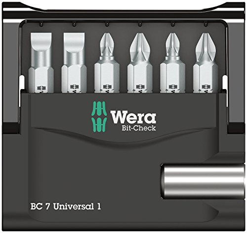 Wera Bit-Sortiment, Bit-Check 7 Universal 1 SB, 7-teilig, Wera 05073406001