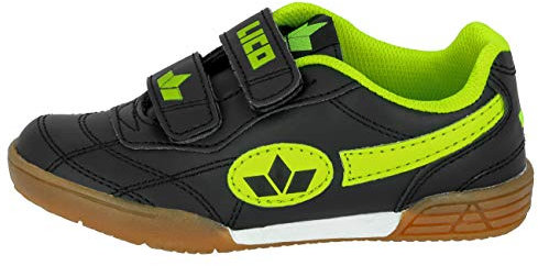 Lico Unisex Kinder Bernie V Hallenschuhe, Schwarz Lemon, 26 EU