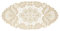 Plauener Spitze by Modespitze 67952 Design Plauen, Gre 15 x 30 cm oval, creme, Champagner