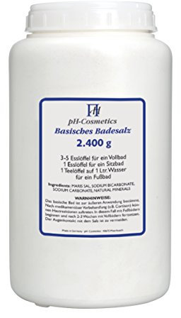 Basisches Badesalz Dose f?r Basenb?der, Basensalz, Badezusatz, pH-Cosmetics, 2400 g