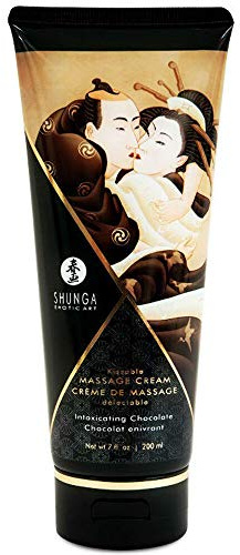 Shunga Kissable Massage Cream, Intoxicating Chocolate, 7 Fluid Ounce