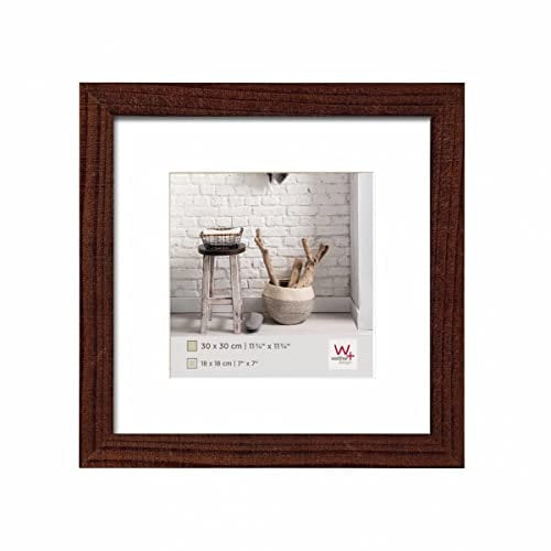 walther design Bilderrahmen nussbaum 30 x 30 cm Home Holzrahmen HO330N
