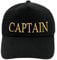 4sold Erwachsene und Kinder Kapitänsmütze Cap Captain Cabin Boy Crew Yachting Baseballmütze Inschrift Schriftzug Schwarz Gold Weiss Army Military Baseballmütze Security (Captain, Erwachsener)