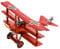 Fascinations MMS210 Metal Earth Metallbausätze - Flugzeug Tri-Wing Fokker Roter Baron, lasergeschnittener 3D-Konstruktionsbausatz, 3D Metall Puzzle, DIY Modellbausatz mit 2 Metallplatinen, ab 14 Jahre