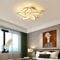 JIAODIE LED-Deckenleuchte Moderne Dimmbare Mit Fernbedienung Deckenlampe Kreative Blumenform Design Metall Acryl Blütenblätter Esszimmerlamp Schlafzimmer Wohnzimmer Deckenlicht(5heads/Ø58CM)