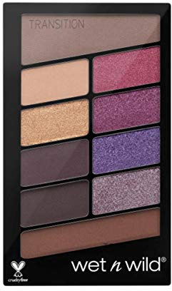 Wet n Wild - Color Icon 10 Pan Palette - Palette Ombretti Occhi Makeup - 10 Colori, con Mix di Finish Shimmer e Matte per Look Giorno e Sera - Tenuta Estrema, Facile da Sfumare - Vegan - V.I.Purple