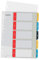 Leitz PC-beschriftbares Register in A4 Format, 1-5, Robust, Mehrfarbig, Cosy-Serie, 12400000