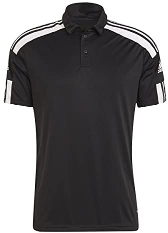 adidas Unisex Kinder Squadra 21 Polo Shirt, Black / White, 5-6 Years