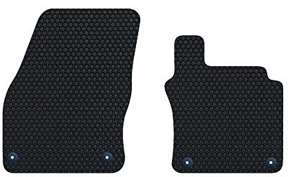 Nicoman HEX-C1239-VW-Tiguan-MK2-FR Maßgeschneiderte Automatten 2-teilig (vorderes Set) – Schwarz, 2016-heute VW Tiguan MK2