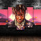 yuanjun 5 Parts Modern Stretched And Framed Wallpaper Modular Hd Prints Poster 150X80Cm Mural Home Decor Canvas Prints Artwork Juice Said Us Rapper