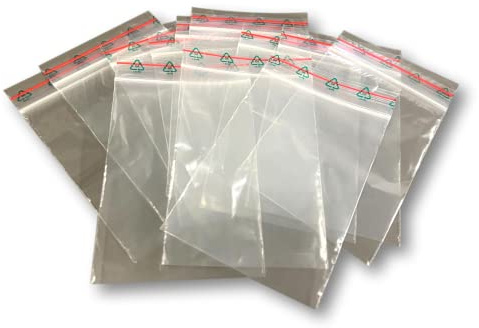 EKNA Druckverschlußbeutel 80 x 120-50my 80x120mm - Wählbare Größen | 1000 Beutel aus Plastik - Die hochwertigen transparenten Plastiktüten von EKNA eignen sich perfekt zum Schutz
