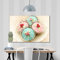 banjado® Glas Bild 45x30cm mit Motiv Cupcakes als Wandbild für Wohnzimmer/Küche/Büro - Wohnzimmer Bild aus ESG Sicherheitsglas kratzfest mit geschliffenen Kanten - Glasbild groß als Wand Bild