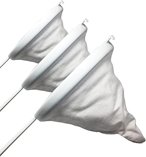 Pack 3 Colador Tela 18cm y 16cm y 14cm/ Colador Cocina/Colador Tela y PVC Malla Fina/Juego de Colador Tela y PVC Redondo Microperforado 18cm y 16cm y 14cm Pack 3