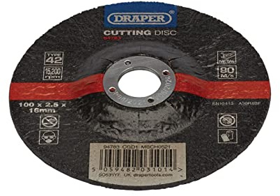 Draper 94783 DPC Metal Cutting Disc, 100 x 2.5 x 16mm