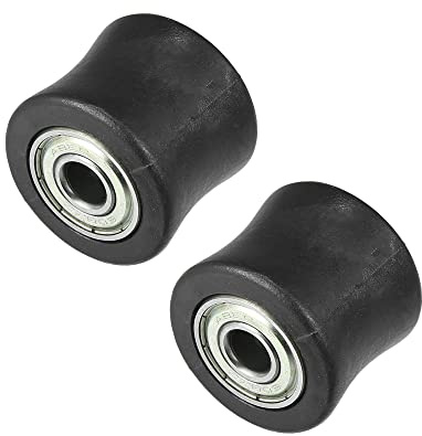 Motoforti 2 Stück Antriebsketten-Spanngummi für Motorrad, schwarz, 8 mm