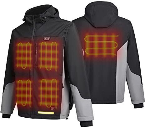 PROSmart Heated Jacket: Electric Heating Jacket Waterproof Warming Jackets with Rechargeable Battery Pack