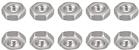 DTGN #4-40(UNC) Sechskant Muttern - 20Pack - Gut für Haus Garage Reparatur - 304 Edelstahl Sechseckig Muttern - Silber Ton