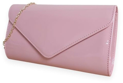 fi9 Sac à main en cuir verni pour mariage, soirée, fête, pochette, sac à main