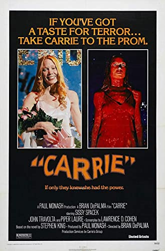 Carrie 1976 Cult Vintage Horror Film Movie Poster Print Stephen King (A1)