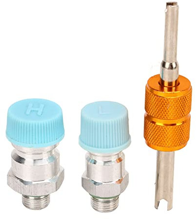 3pcs Kit De Carrete De Aire Acondicionado 508 Kit De Asiento De Válvula De Compresor Con Herramienta De Núcleo De Válvula Compresor De Aire Acondicionado De Coche Asiento Sistema De Aire Acondicionado
