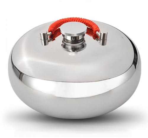 Auslaufsicher Wärmflasche Aus Metall, 1L/1.5L/2.0L/3.0L Wärmflasche Aus Edelstahl, Handwärmer Wiederverwendbar, Winter Kälteschutz Werkzeug (Size : 15cm(5.9in))