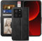 YATWIN Handyhülle für Xiaomi Mi 13T 5G Hülle, Klapphülle Xiaomi Mi 13T Pro 5G Premium Leder Brieftasche Schutzhülle [Kartenfach] [Magnet] [Stand] Handytasche Case für Xiaomi 13T/13T Pro, Schwarz