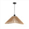 Paco Home LED Pendellampe Wohnzimmer Pendelleuchte Esszimmer Hängeleuchte Küche Lampenschirm Papier Deko Boho Style E27, Farbe:Schwarz, Leuchtenart___Farbe:Typ 2