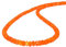 Vatslacreations Fiery Elegance Halskette mit mexikanischem Feueropal, 4 x 5 mm, Orange
