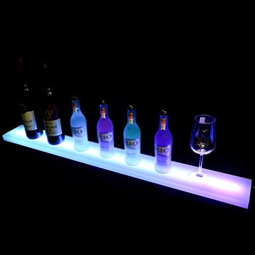 Home Bar Beleuchtung Weinregale LED-beleuchtetes Spirituosenflaschen-Display-Regal inklusive Fernbedienung Acryl-Leuchtweinregal Restaurant-Wein-Display-Ständer Intelligenter Dimm-Display-Ständer