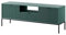 BETTSO - Nova RTV-154 - TV Schrank - Kommode - Mehrzweckschrank - Tv Ständer - mit Schublade 2 Türen - Niedrig, Geriffelt - Wohnzimmer - Modern, Glamour - Grün - mit schwarzen Griffen